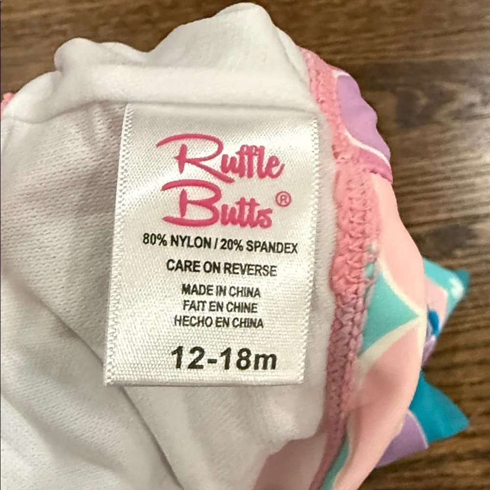 Ruffle Butts Mermaid Butterfly Tankini 12-18 Months